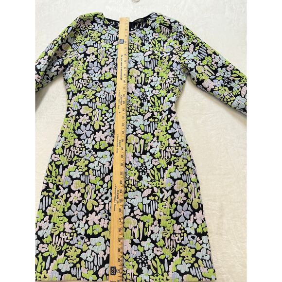 Stine Goya Lecce Mini Dress Womens S Black Multicolor Floral Jacquard Knit - Picture 11 of 13